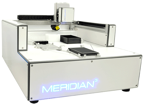 Meridian3 for ultrafast assay mixing and dispensing